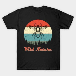 Wild Nature Wasp Abstract Sunset T-Shirt